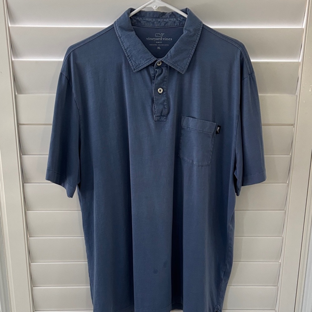 Vineyard Vines Men's Classic Navy Polo